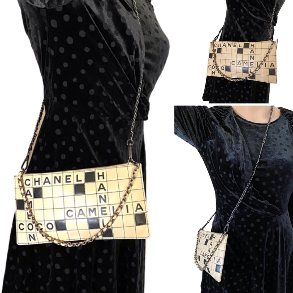 💎RARE💎 CROSSWORD CHANEL PURSE